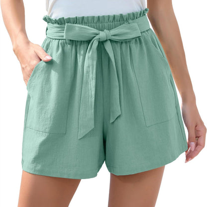 Jenny – Stilvolle Rüschenshorts mit Taschen für Damen