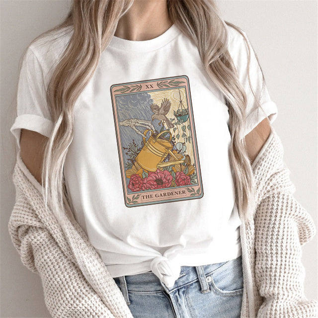 Andrea – Damen T-Shirt mit Tarot-Print