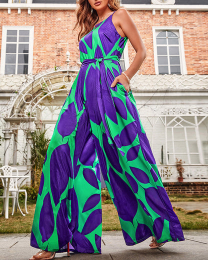 Lauren – Grüner Jumpsuit mit Spitze