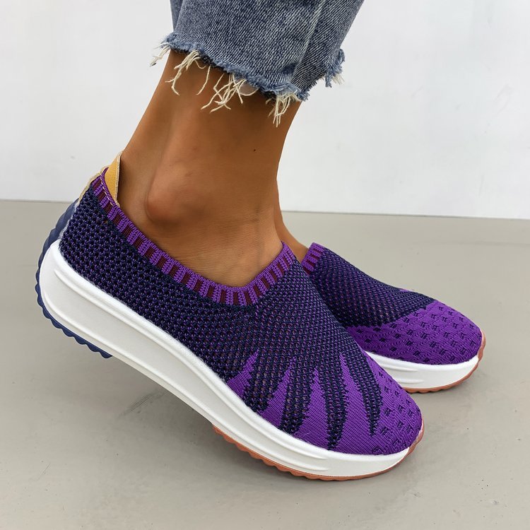 Diana – Atmungsaktive Flyknit-Sneaker mit Keilabsatz