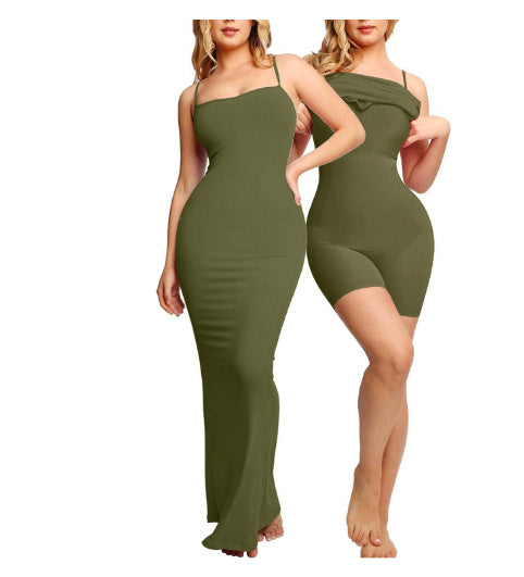 Caroline – Figurformendes Kleid Jumpsuit mit Tummy Tuck und Korsett