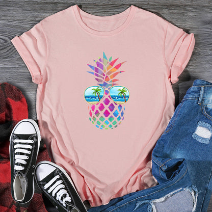 Samantha – Damen T-Shirt mit Augen Ananas Design